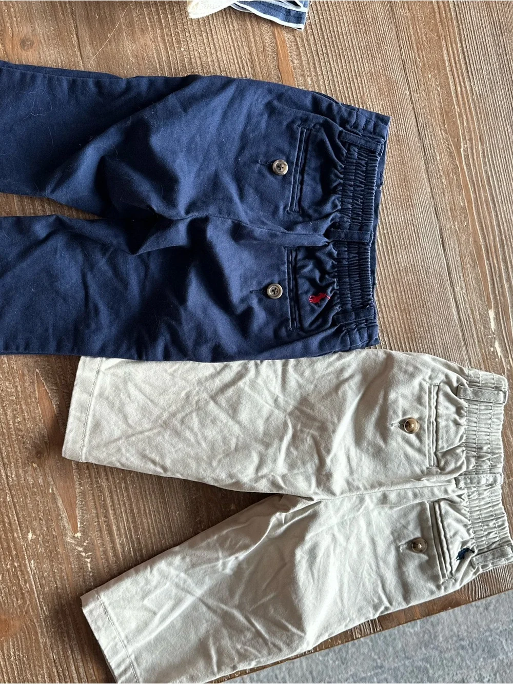 Ralph Lauren Kids Navy & Khaki Elastic-Waist Chino Pants Set